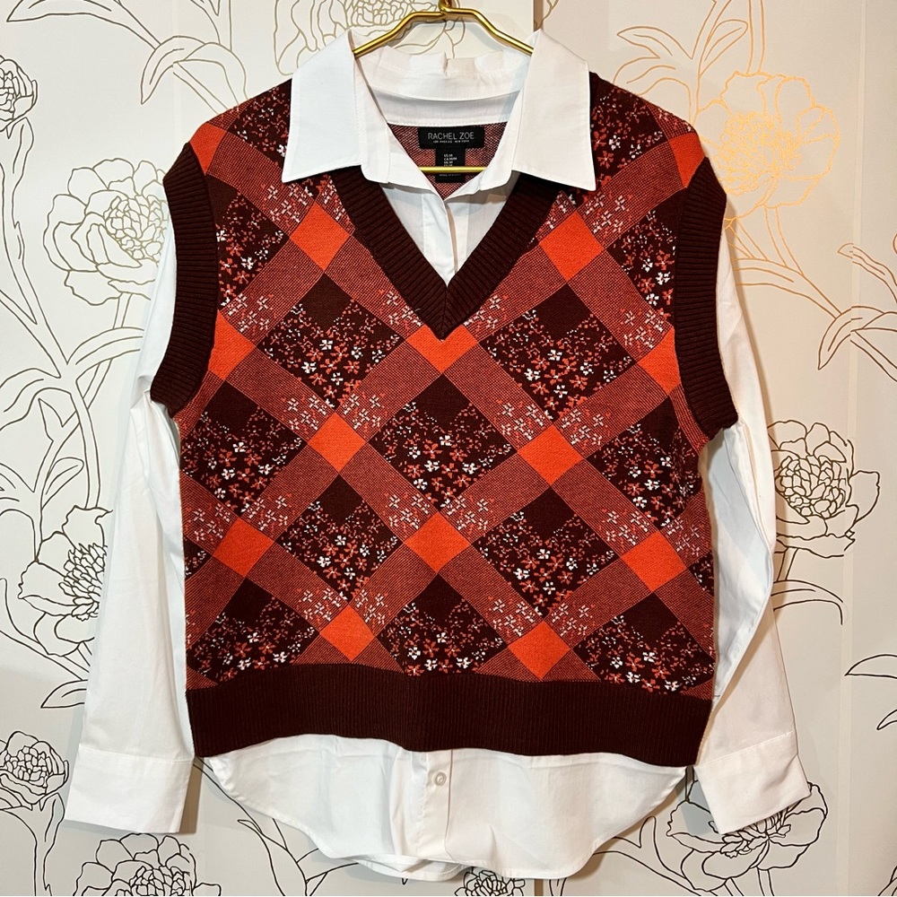 Rachel Zoe Shirt Vest